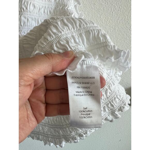 Veronica Beard Wyles Smocked Tank Top size L - Picture 7 of 9